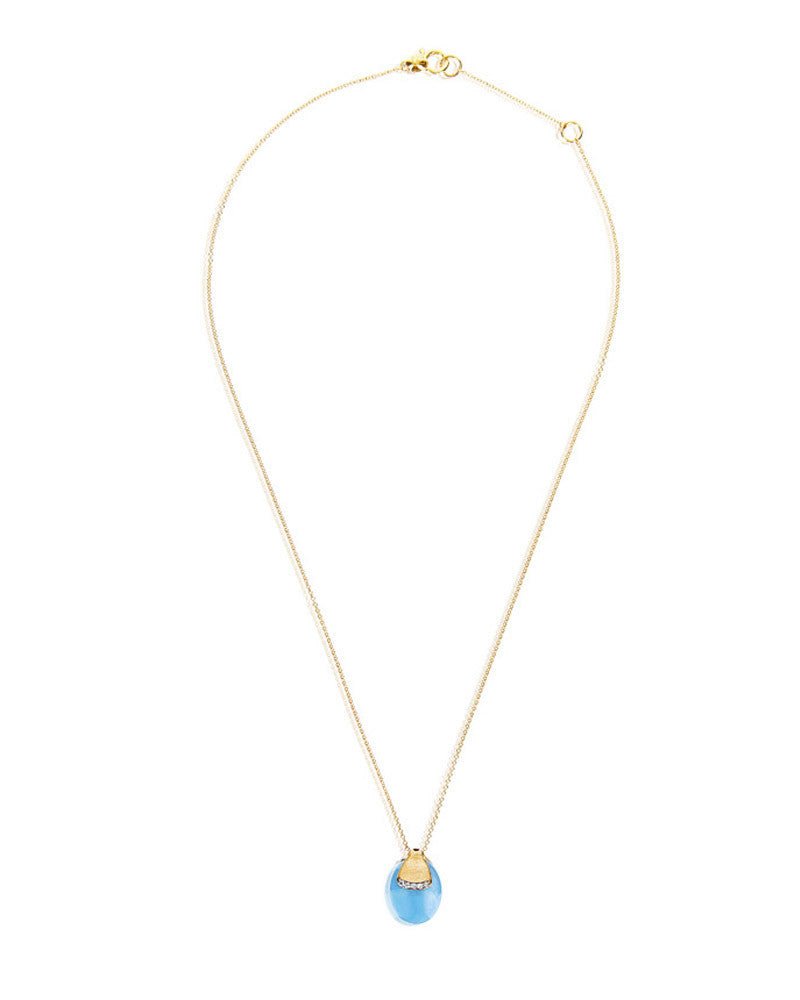 Nanis - 18ct Gold DANCING AZURE NECKLACE - LARGE