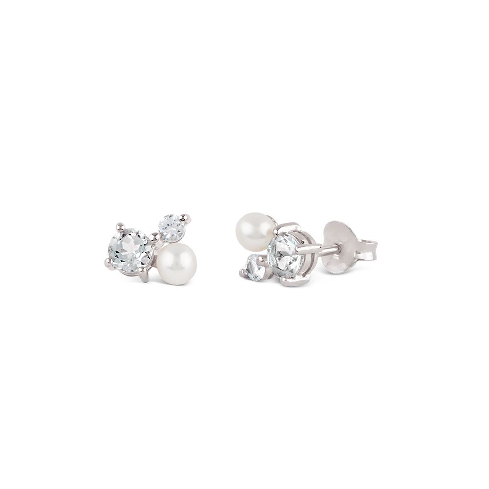 Dinny Hall GEM DROP TRILOGY STUDS
