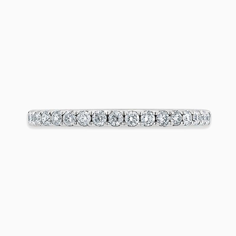 Platinum 1.80mm Round Brilliant Cutdown Set Half Eternity Ring