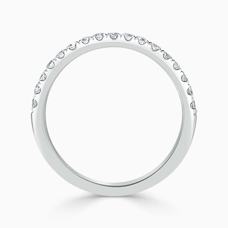 Platinum 1.80mm Round Brilliant Cutdown Set Half Eternity Ring