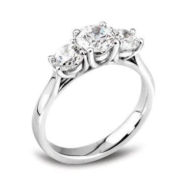 Platinum Trilogy Diamond Engagement ring