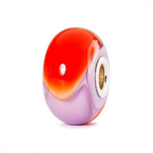 Trollbeads Red and Lavender Armadillo Bead