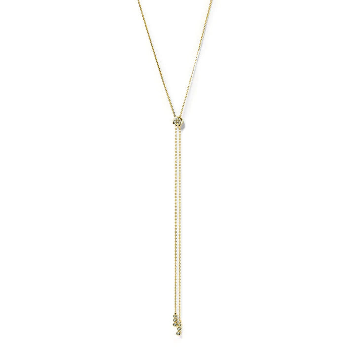 CARAT LONDON TULISA MARQUISE NECKLACE GOLD VERMEIL