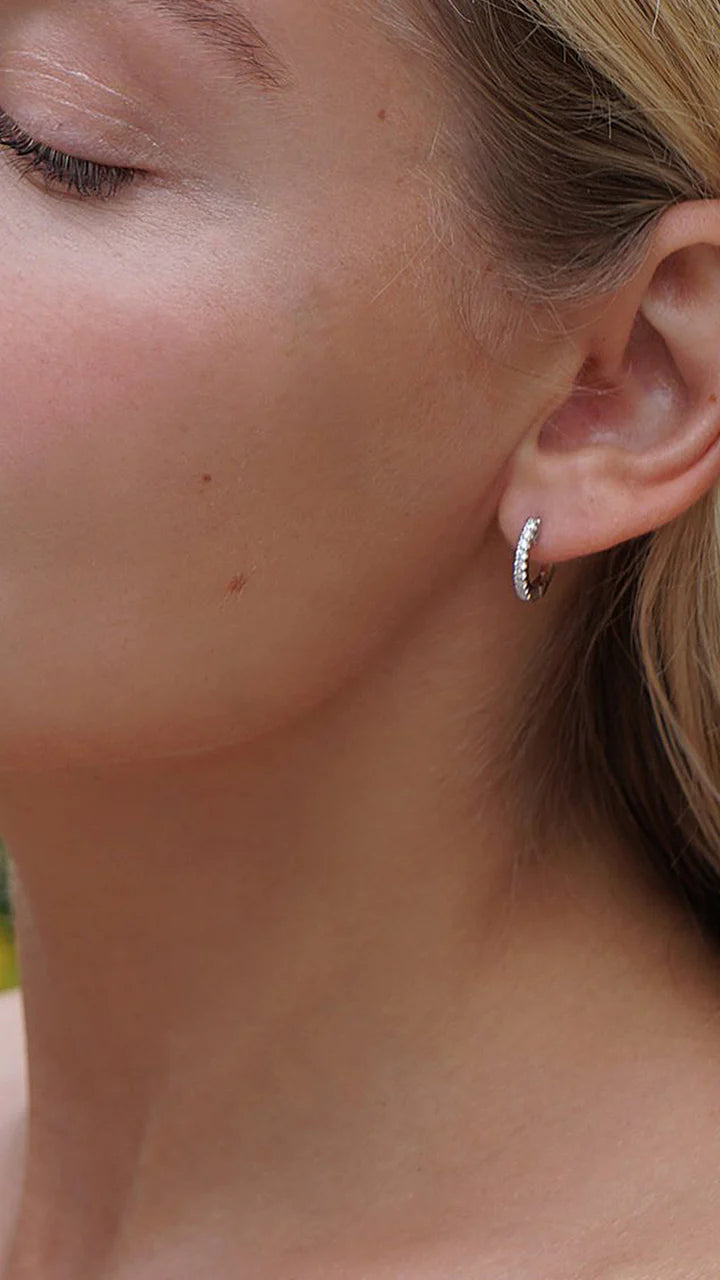 CARAT LONDON BABY HOOPS STERLING SILVER