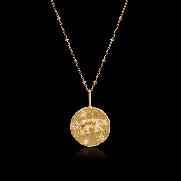 URSA MAJOR - THE GREAT BEAR CONSTELLATION PENDANT GOLD