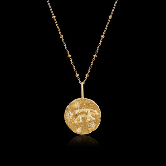 URSA MAJOR - THE GREAT BEAR CONSTELLATION PENDANT GOLD