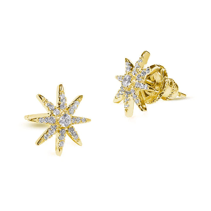 CARAT LONDON VEGA STUDS GOLD VERMEIL