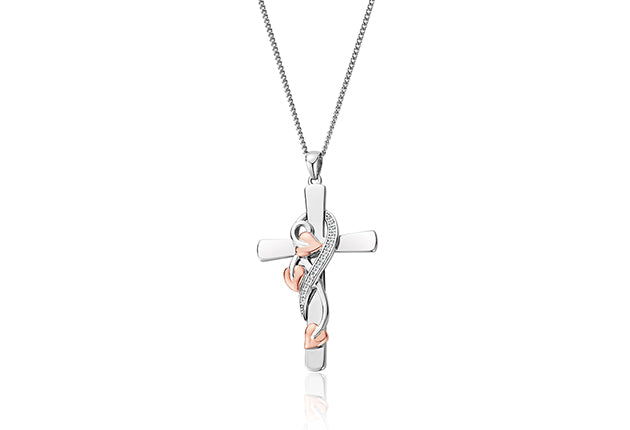Clogau - Tree of Life Cross Vine Pendant | Hooper Bolton
