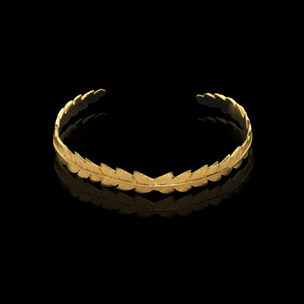 Catherine Zoraida GOLD FERN LEAF CUFF - MEDIUM