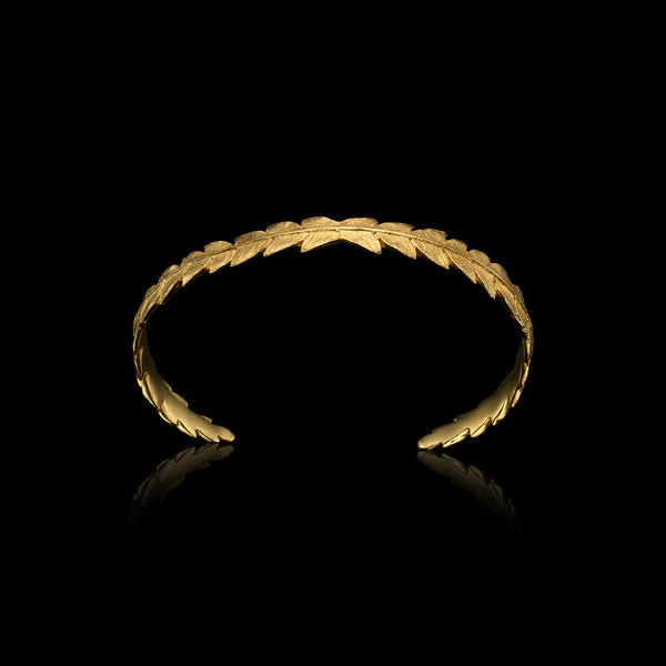 Catherine Zoraida GOLD FERN LEAF CUFF - MEDIUM