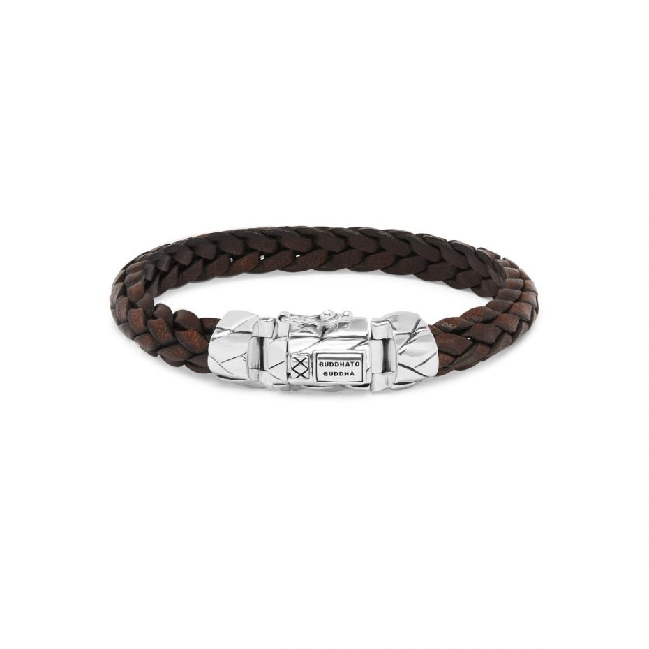 BRACELET MANGKY SMALL LEATHER BROWN