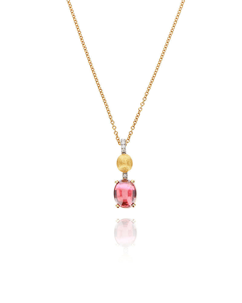 Nanis - 18ct Gold DANCING PINK TOURMALINES NECKLACE | Hooper Bolton