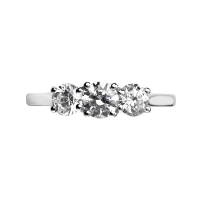 Platinum Trilogy Diamond Engagement ring