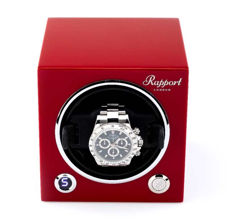 Rapport Watch Winders - Evo Cube Watch Winder Crimson Red