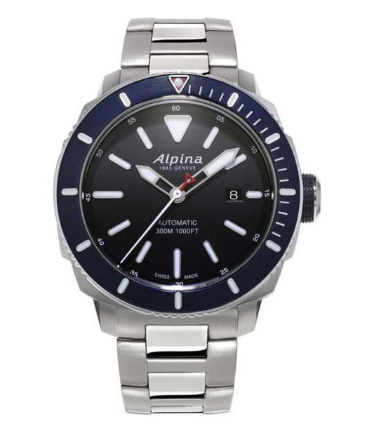 Alpina Watches | SEASTRONG DIVER 300 (REF. AL-525LBN4V6B) | Hooper Bolton | Black