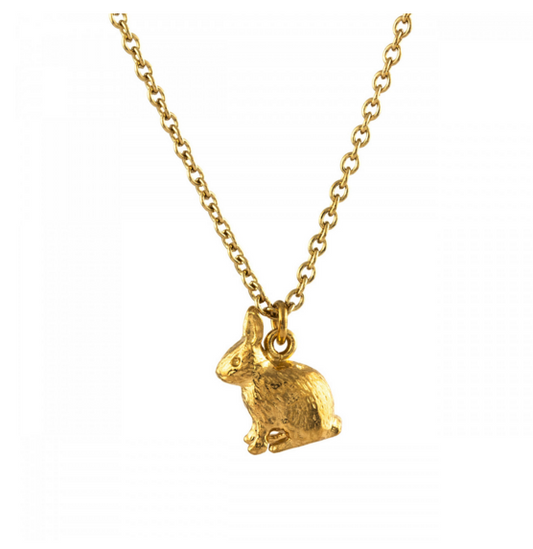 Sitting Bunny Necklace  | Gold | Alex Monroe | Hooper Bolton | Cheltenham | Official Stockist