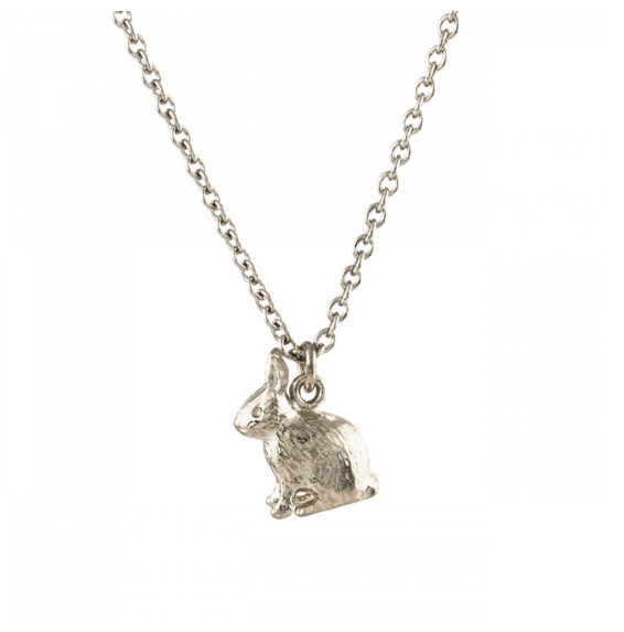 Sitting Bunny Necklace | Silver | Alex Monroe | Hooper Bolton | Cheltenham | Official Stockist