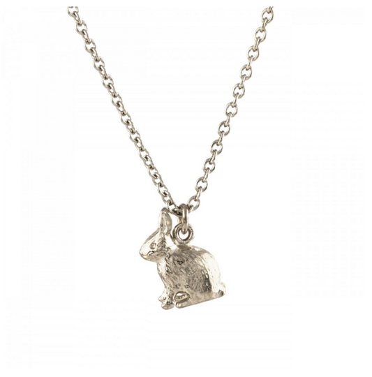 Sitting Bunny Necklace  | Silver | Alex Monroe | Hooper Bolton | Cheltenham | Official Stockist