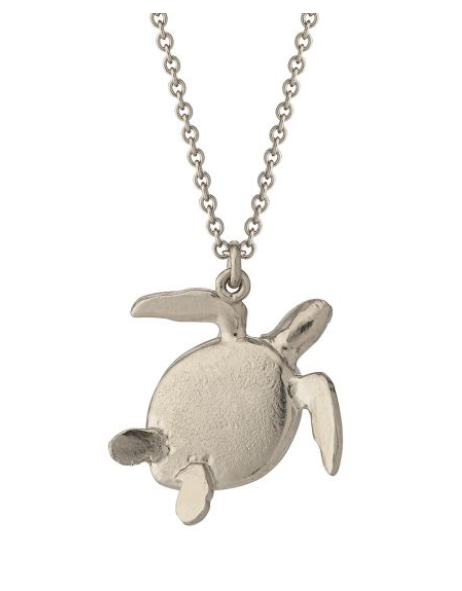 Sea Turtle Necklace | Silver | Alex Monroe | Hooper Bolton | Cheltenham | Official Stockist