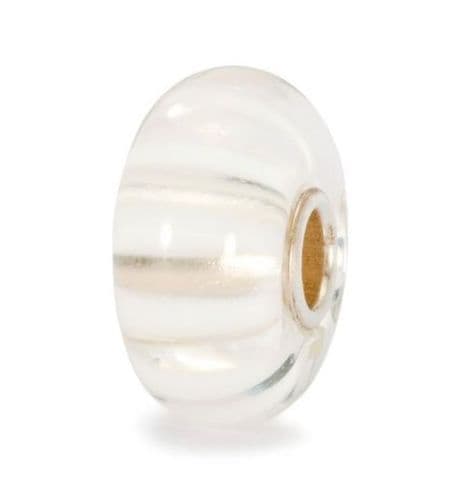 Trollbeads White Stripe Glass Bead