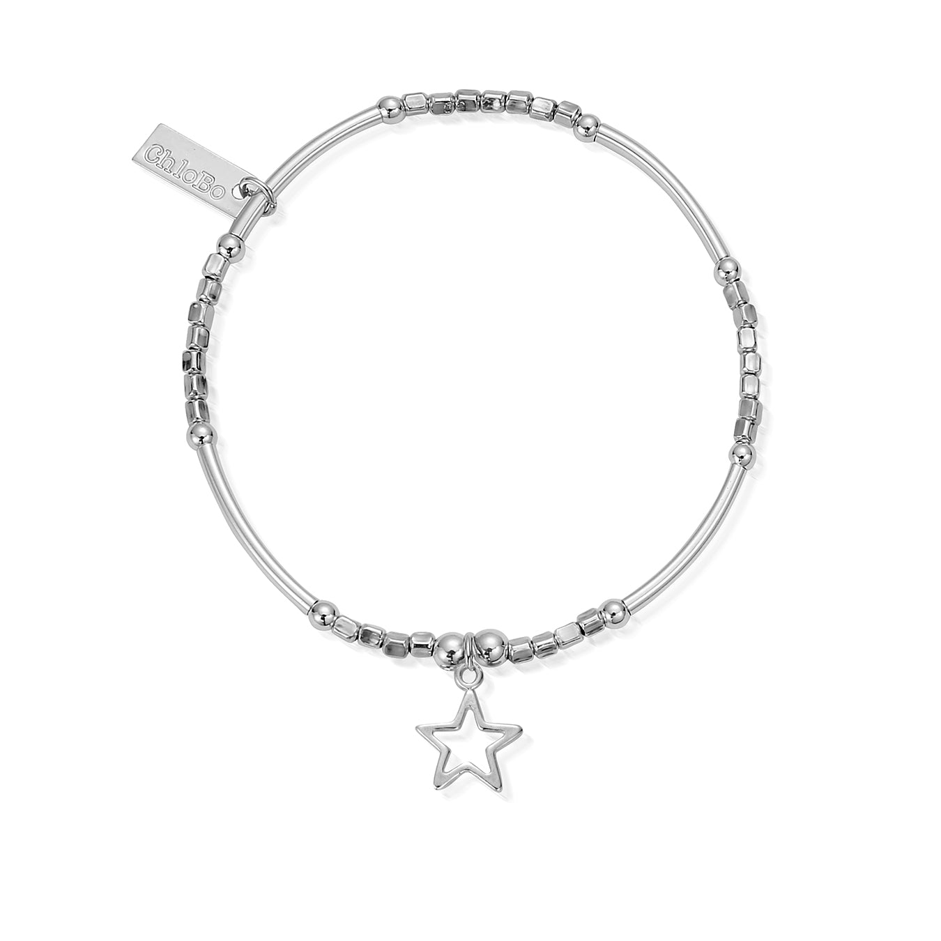 Chlobo | Mini Noodle Cube Open Star Bracelet by Hooper Bolton UK