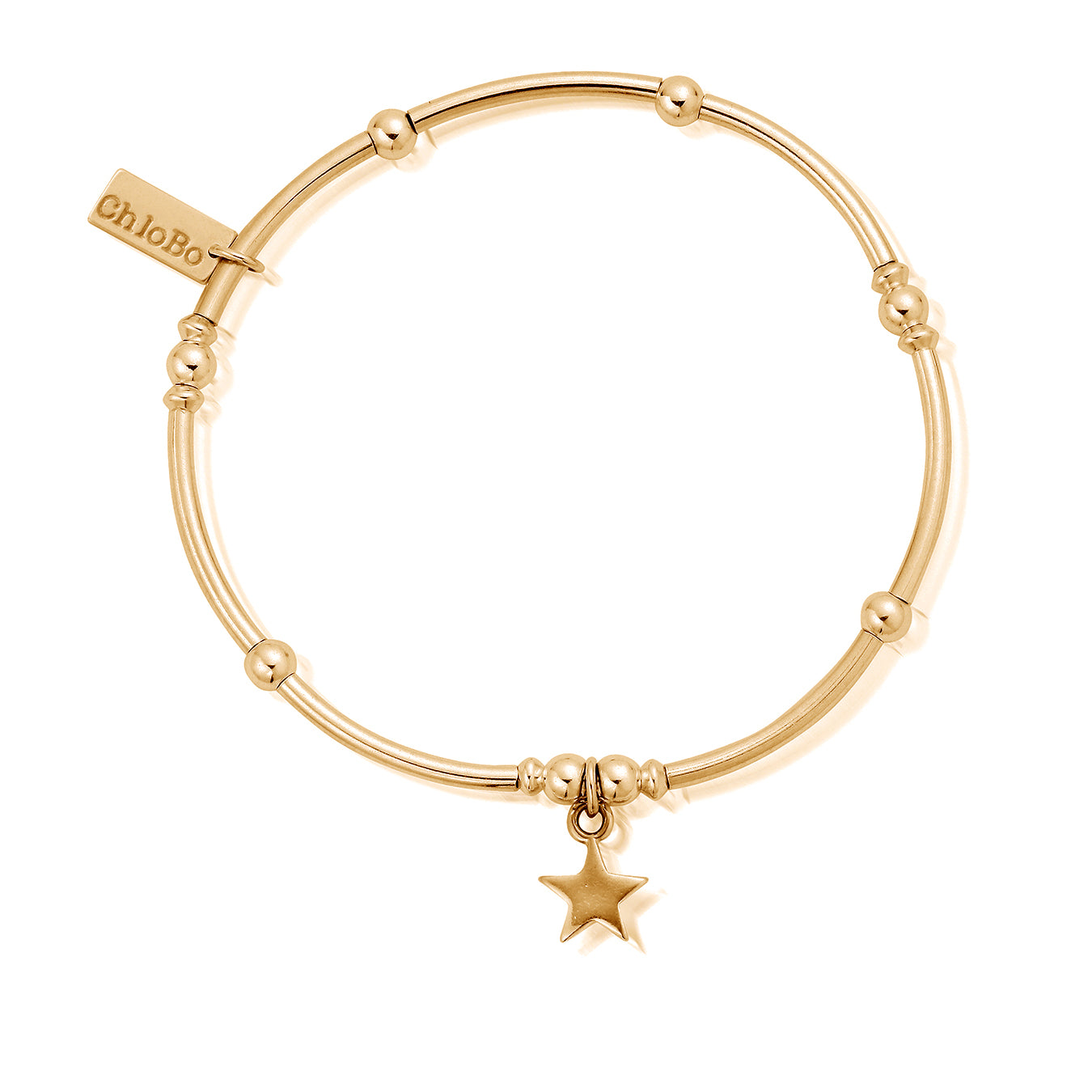Cholbo | Mini Noodle Ball Star Gold Bracelet | GBMNB810| Hooper Bolton