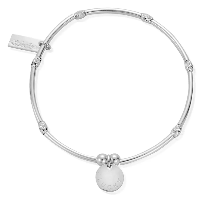 ChloBo Mini Noodle Sparkle Rice Lucky Disc Bracelet