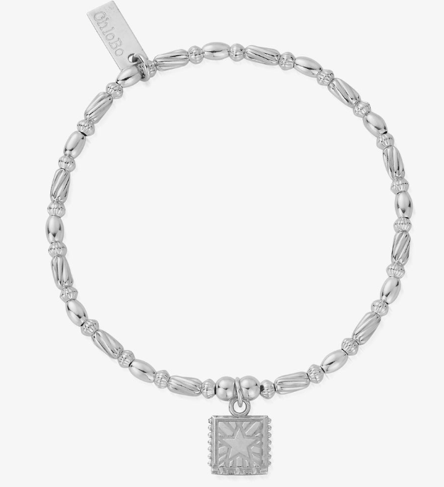 ChloBo Celestial Wonderer Silver Beaded Bracelet