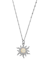 Load image into Gallery viewer, ChloBo Enlightened Necklace Silver with Opal
