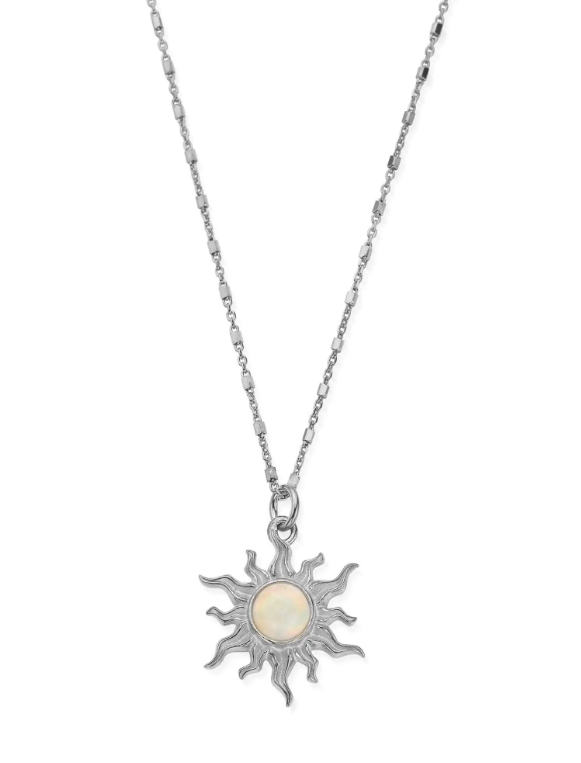ChloBo Enlightened Necklace Silver with Opal