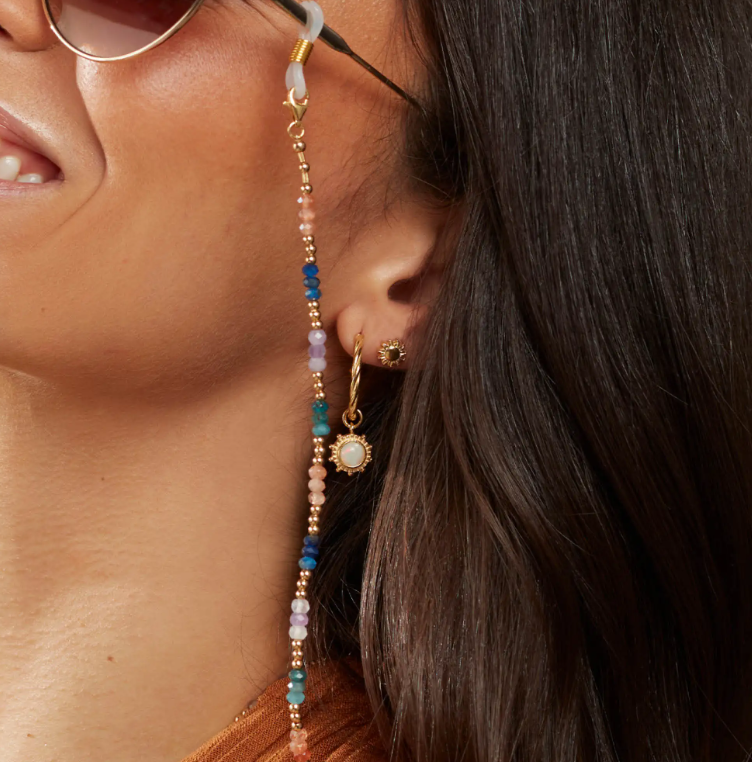 ChloBo New Hope Hoops Opal with Gold Plate