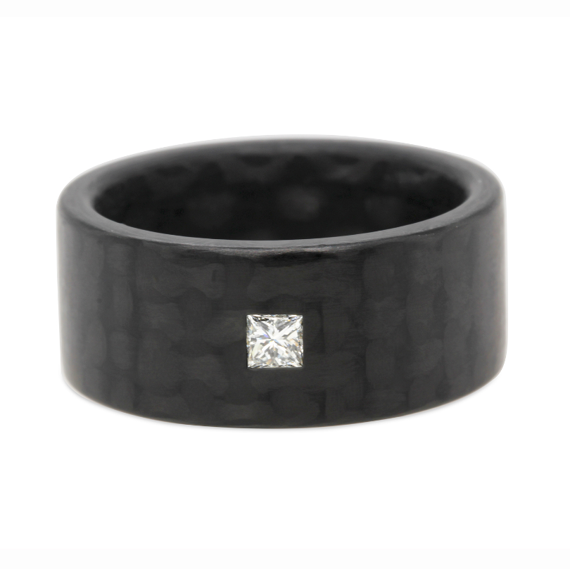 C6 CARBON PRINCESS DIAMOND RING 0.17ct