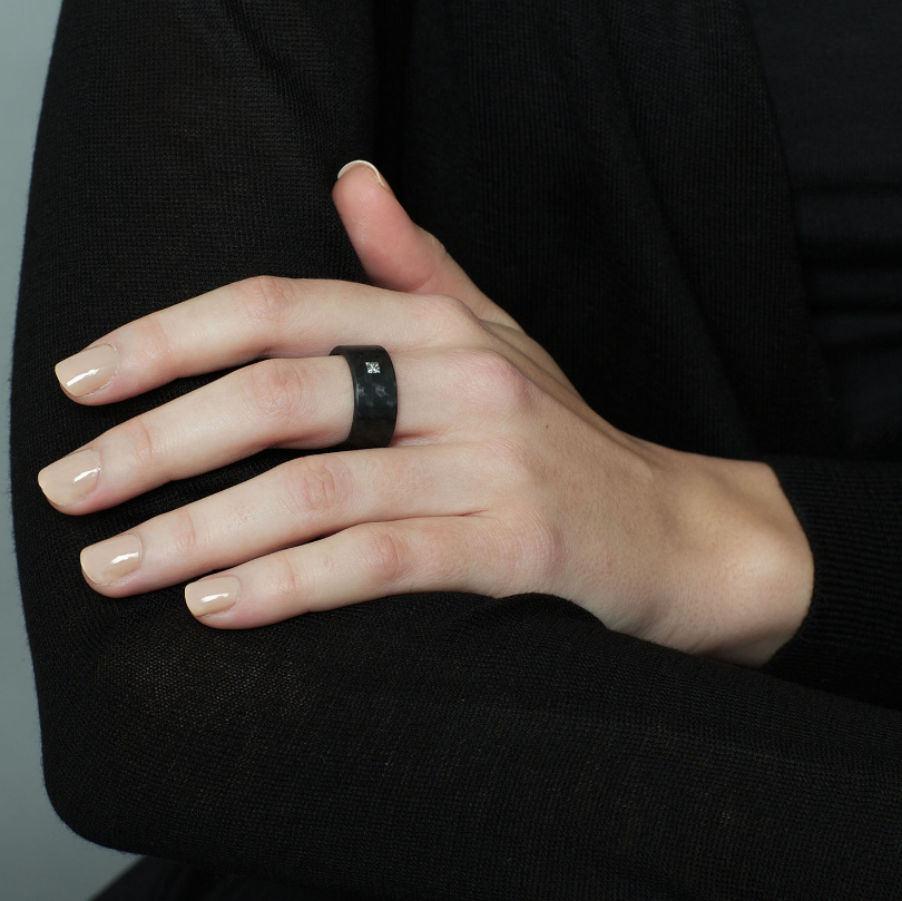 C6 CARBON PRINCESS DIAMOND RING 0.17ct