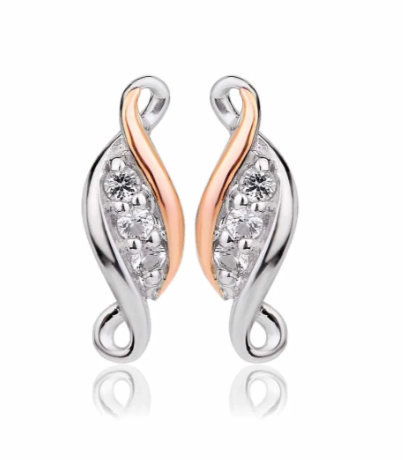Clogau Past Present Future Stud Earrings