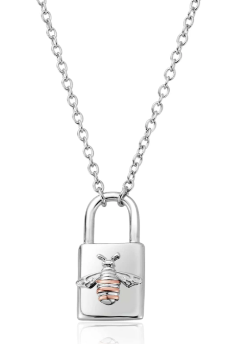 Clogau Honey Bee Padlock Necklace