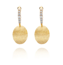 Load image into Gallery viewer, Nanis - &quot;CILIEGINE&quot; GOLD BALL DROP EARRINGS WITH DIAMONDS DETAILS (SMALL)
