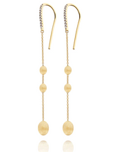 Load image into Gallery viewer, Nanis - &quot;SOFFIO&quot; GOLD AND DIAMONDS LONG EARRINGS
