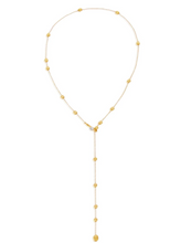 Load image into Gallery viewer, Nanis - &quot;SOFFIO&quot; GOLD AND DIAMONDS Y NECKLACE
