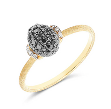 Load image into Gallery viewer, Nanis - &quot;MYSTERY BLACK&quot; GOLD AND BLACK DIAMONDS RING
