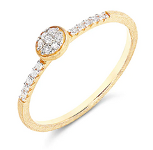 Load image into Gallery viewer, Nanis - &quot;ÉLITE&quot; DIAMONDS AND HAND-ENRAVED GOLD ELEGANT ENGAGEMENT RING
