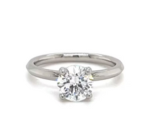 Load image into Gallery viewer, CERTIFIED PLATINUM ROUND DIAMOND ENGAGEMENT RING 1.25ct
