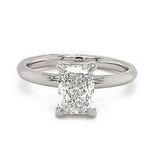 Load image into Gallery viewer, CERTIFIED PLATINUM LAB GROWN DIAMOND RADIANT CUT  ENGAGEMENT RING  1.00ct
