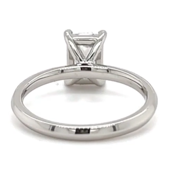 CERTIFIED PLATINUM LAB GROWN DIAMOND RADIANT CUT  ENGAGEMENT RING  1.00ct
