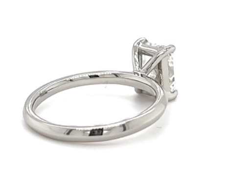CERTIFIED PLATINUM LAB GROWN DIAMOND RADIANT CUT  ENGAGEMENT RING  1.00ct
