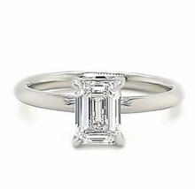 Load image into Gallery viewer, CERTIFIED PLATINUM  LAB GROWN DIAMOND EMERALD CUT ENGAGEMENT RING  1.00ct

