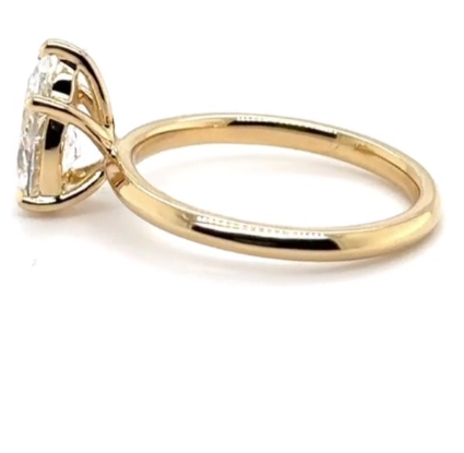 CERTIFIED 18ct GOLD PEAR DIAMOND ENGAGEMENT RING 1.00ct