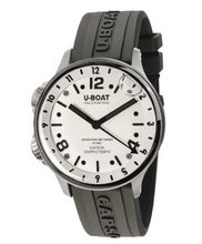 Load image into Gallery viewer, U-BOAT WATCH CAPSOIL DOPPIOTEMPO 45MM SS WHITE CODE 8888/A
