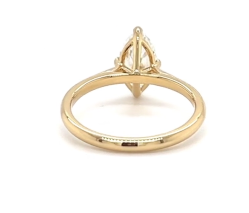 CERTIFIED 18ct GOLD MARQUISE DIAMOND ENGAGEMENT RING 1.00ct