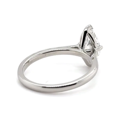 CERTIFIED PLATINUM  MARQUISE DIAMOND ENGAGEMENT RING 1.00ct
