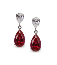 Load image into Gallery viewer, CARAT LONDON ARABELLA RUBY EARRINGS WHITE GOLD
